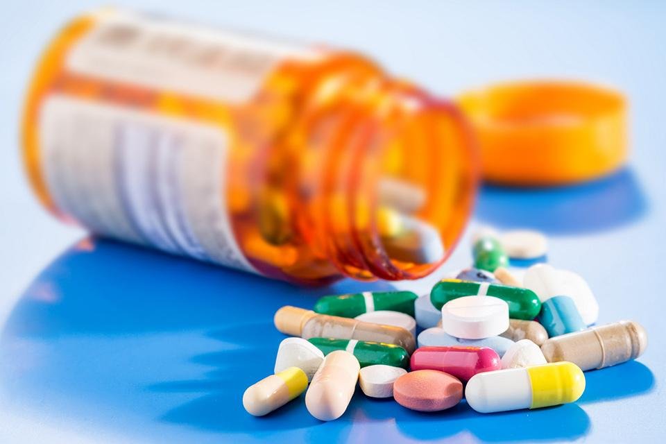 bottle of medicine