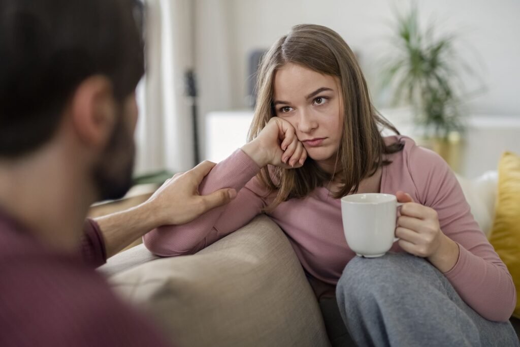 upset wife