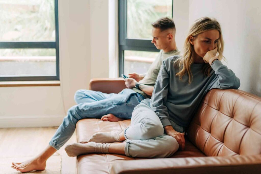 upset couple
